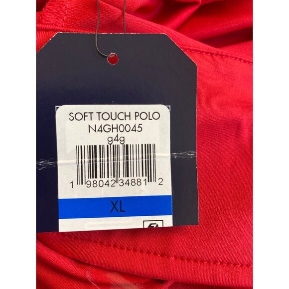 Nautica Jeans Womens Short Sleeve Comfortable Polo Shirt Red Size XL NWT - Picture 2 of 2